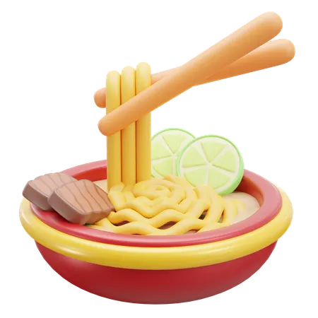 Fideos  3D Icon