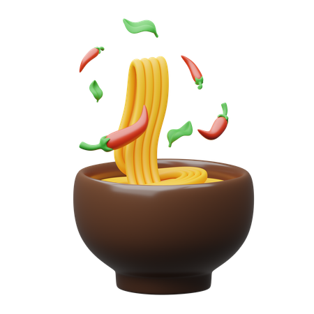 Fideos  3D Icon