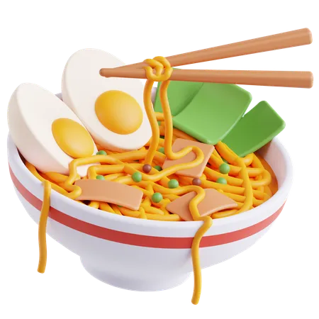 Fideos  3D Icon