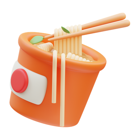 Fideos instantáneos  3D Icon