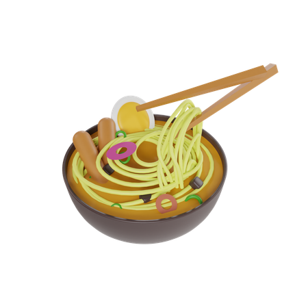 Fideos japoneses  3D Icon