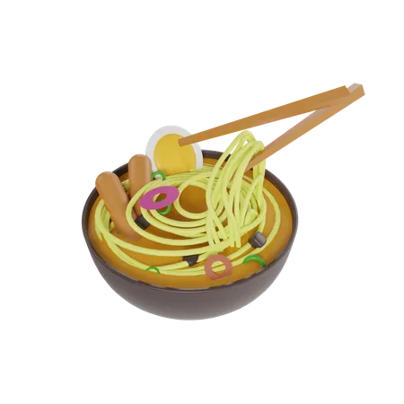 Fideos japoneses  3D Icon