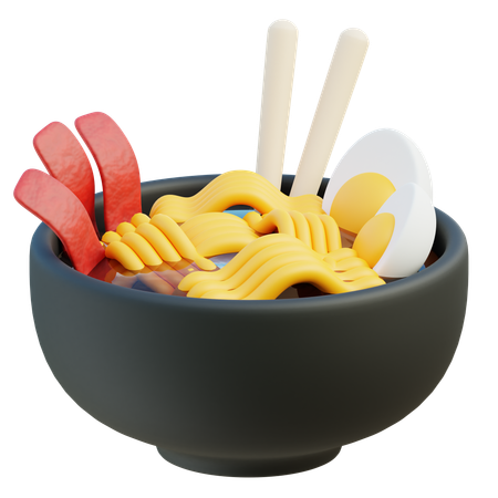 Fideos ramen  3D Icon