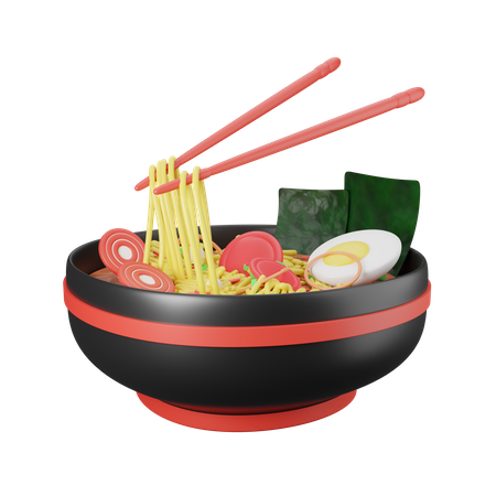 Fideos ramen  3D Icon