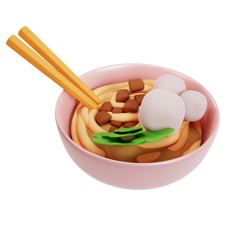 Fideos ramen  3D Icon