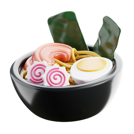 Fideos ramen japoneses  3D Icon