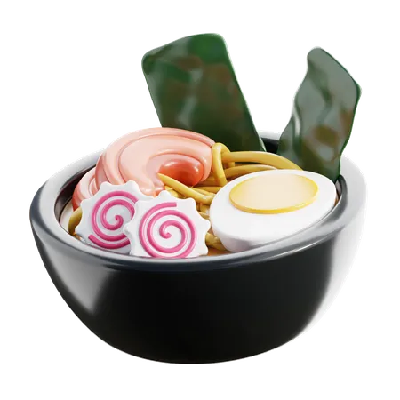 Fideos ramen japoneses  3D Icon