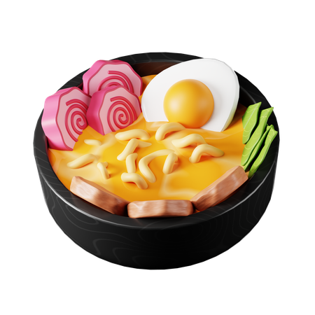 Fideos Udon Comida Japonesa  3D Icon