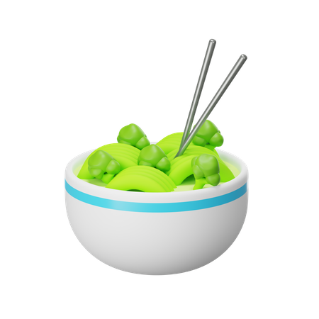 Fideos veganos  3D Icon