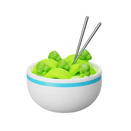 Fideos veganos  3D Icon