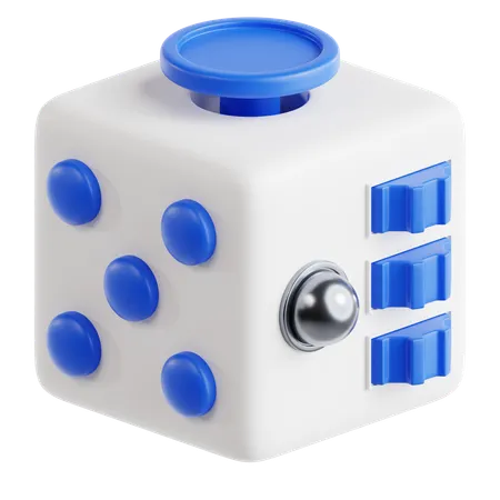 Fidget Cube 3D Icon