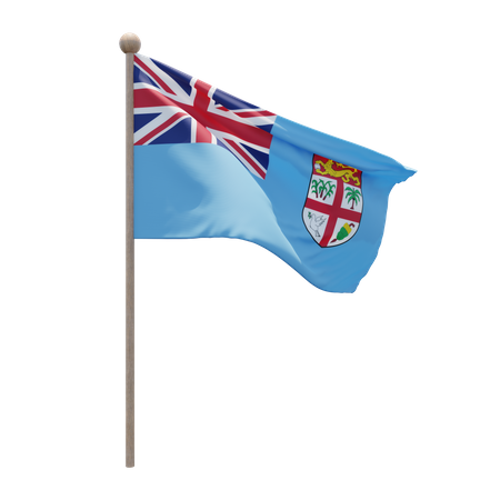 Mât de drapeau des Fidji  3D Icon