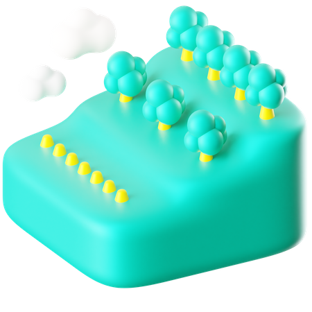 Field  3D Icon