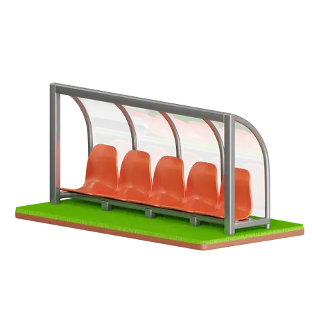 Field Bench  3D Icon