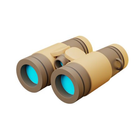 Field Binoculars Gear  3D Icon