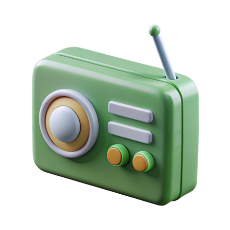 Field Radio  3D Icon