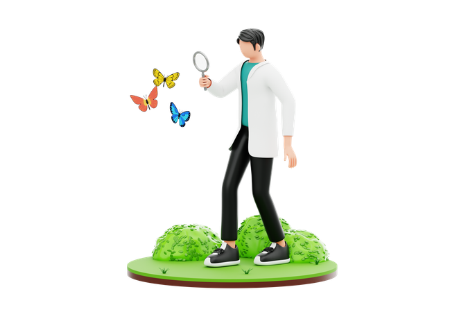 Field Research  3D Icon