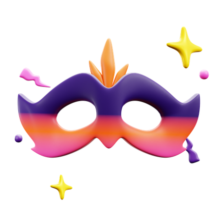 Fiesta de mascaras  3D Icon