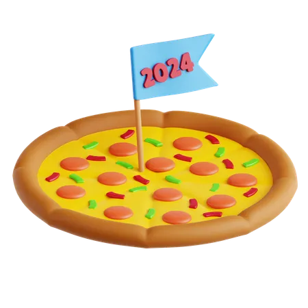 Fiesta de pizza  3D Icon