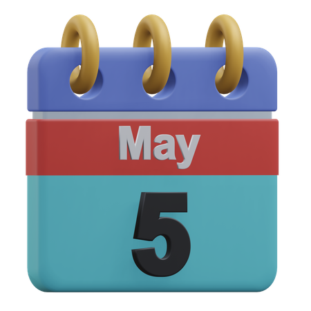 Fifth May  3D Icon