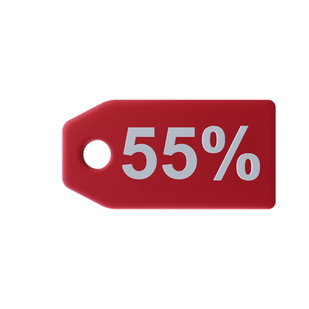 55パーセント  3D Icon