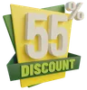 Fifty Five Percent Discount