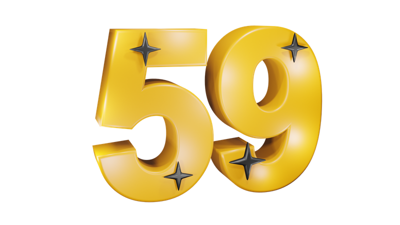 Fifty Nine  3D Icon