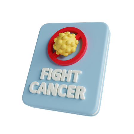 Fight cancer  3D Icon