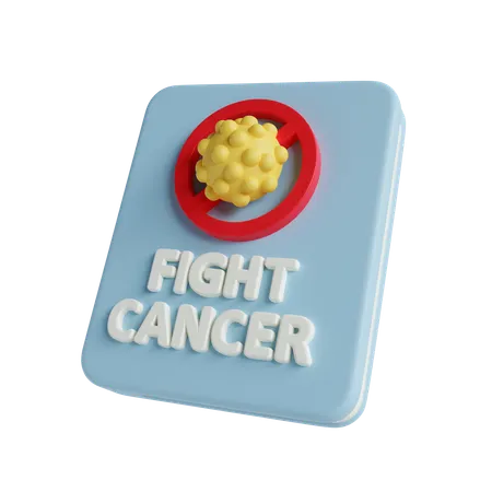 Fight cancer  3D Icon