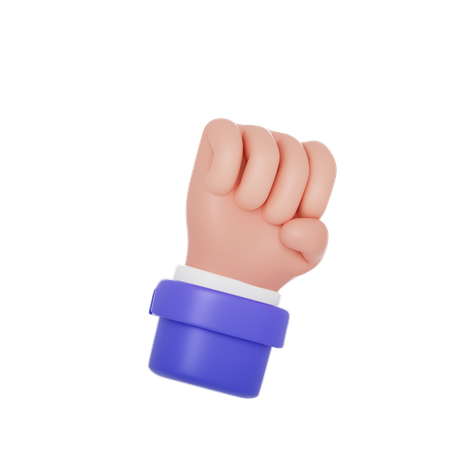 Fight Hand Sign Hand Gesture  3D Icon