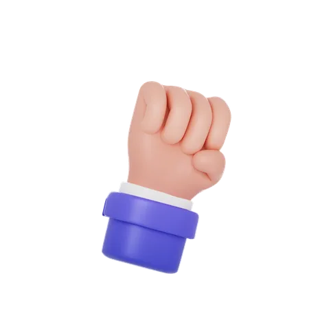 Fight Hand Sign Hand Gesture  3D Icon