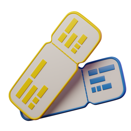試合チケット  3D Icon