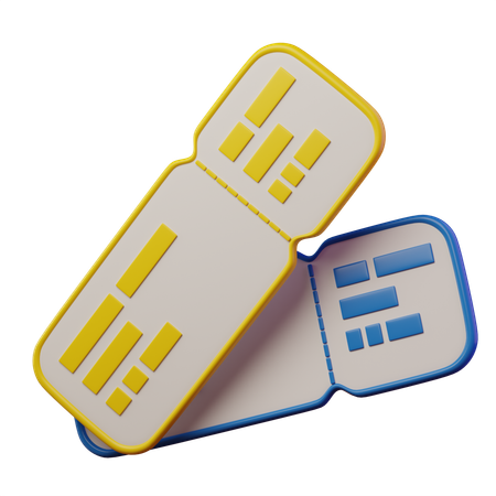 Fight Tickets  3D Icon