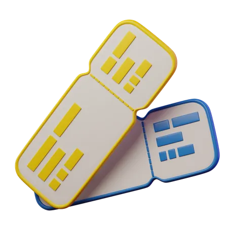 Fight Tickets  3D Icon