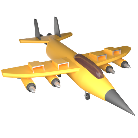 Fighter Plane  3D Icon