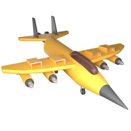 Fighter Plane  3D Icon