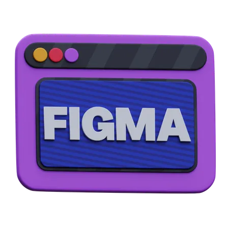 Site figma  3D Icon