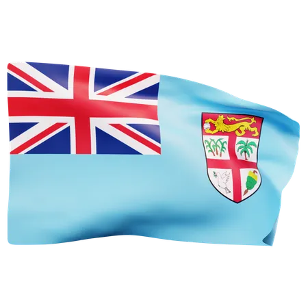 Fiji Flag  3D Icon