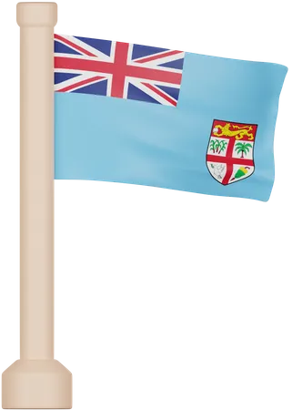 Fiji Flag  3D Icon