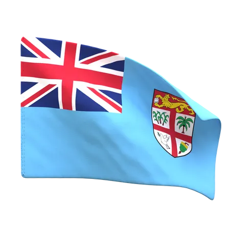 Fiji Flag  3D Icon
