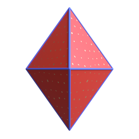 Double pyramide filaire  3D Illustration