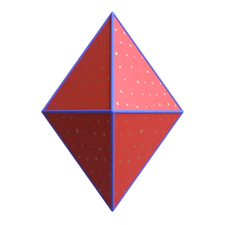 Double pyramide filaire  3D Illustration