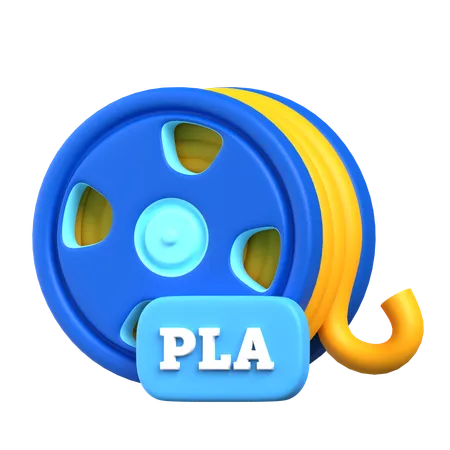 Filament plat  3D Icon