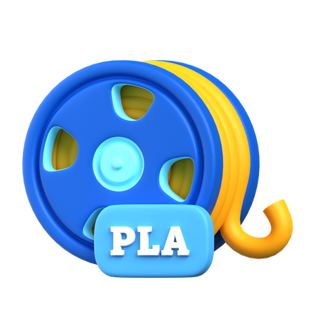 Filamento plano  3D Icon