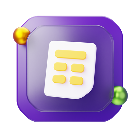 File  3D Icon