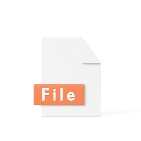 File  3D Icon