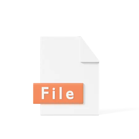 File  3D Icon