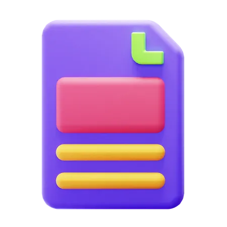 File  3D Icon