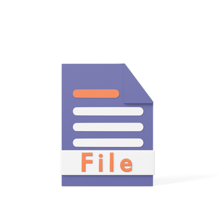 File  3D Icon