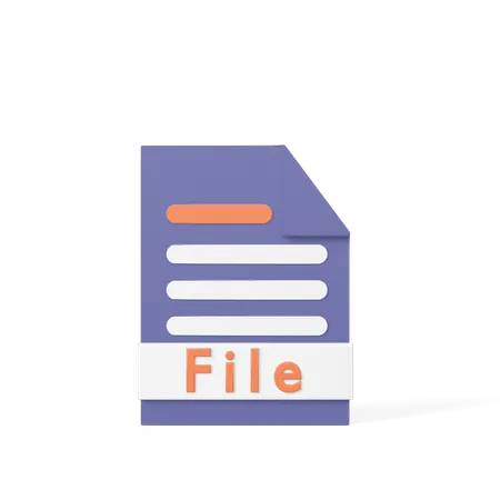 File  3D Icon